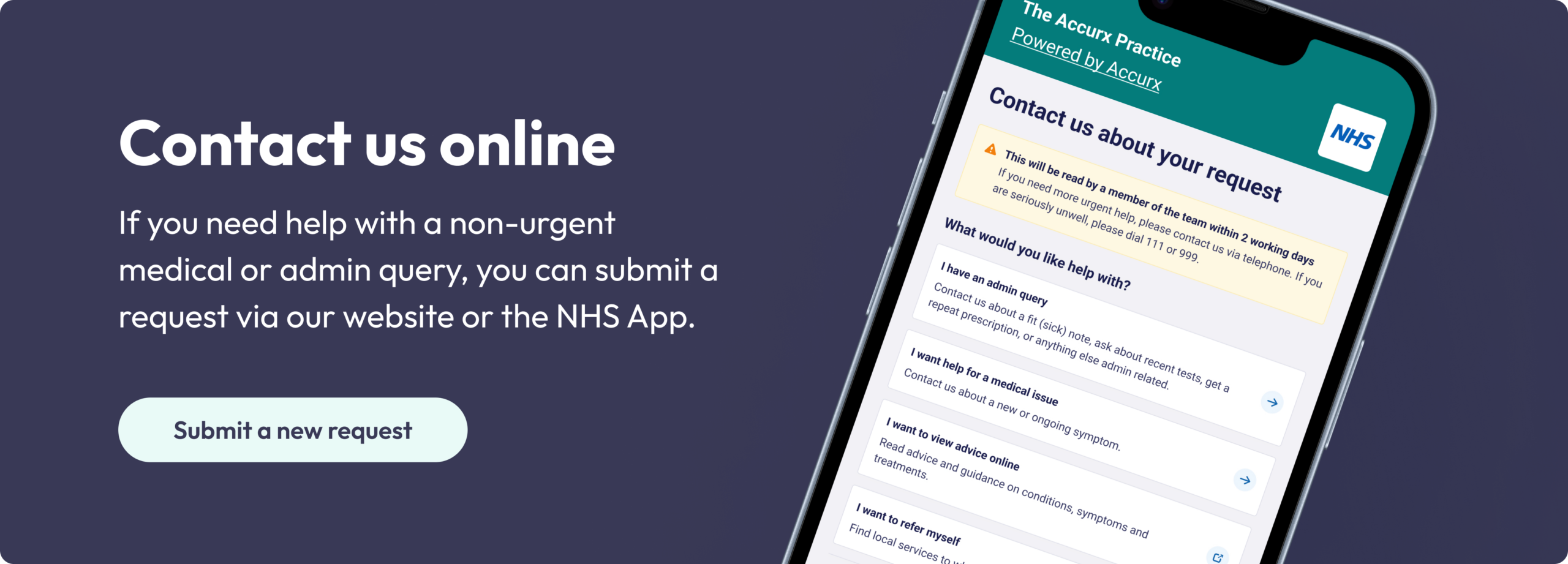 contact your gp online using an online form
